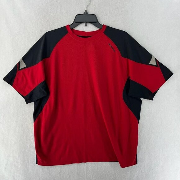 Sugoi Jersey Mens Sz XL Red Cycling Colorblock Crew Neck Regular Fit Lightweight - Picture 1 of 10